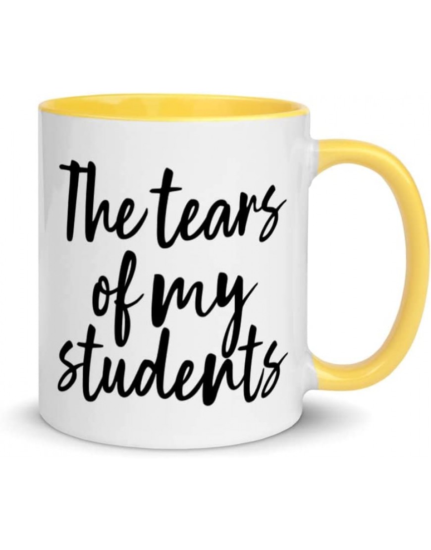 Sloganised 11oz White and Ceramic Mug with The Tears Of My Students Quote - BEUOSK2V
